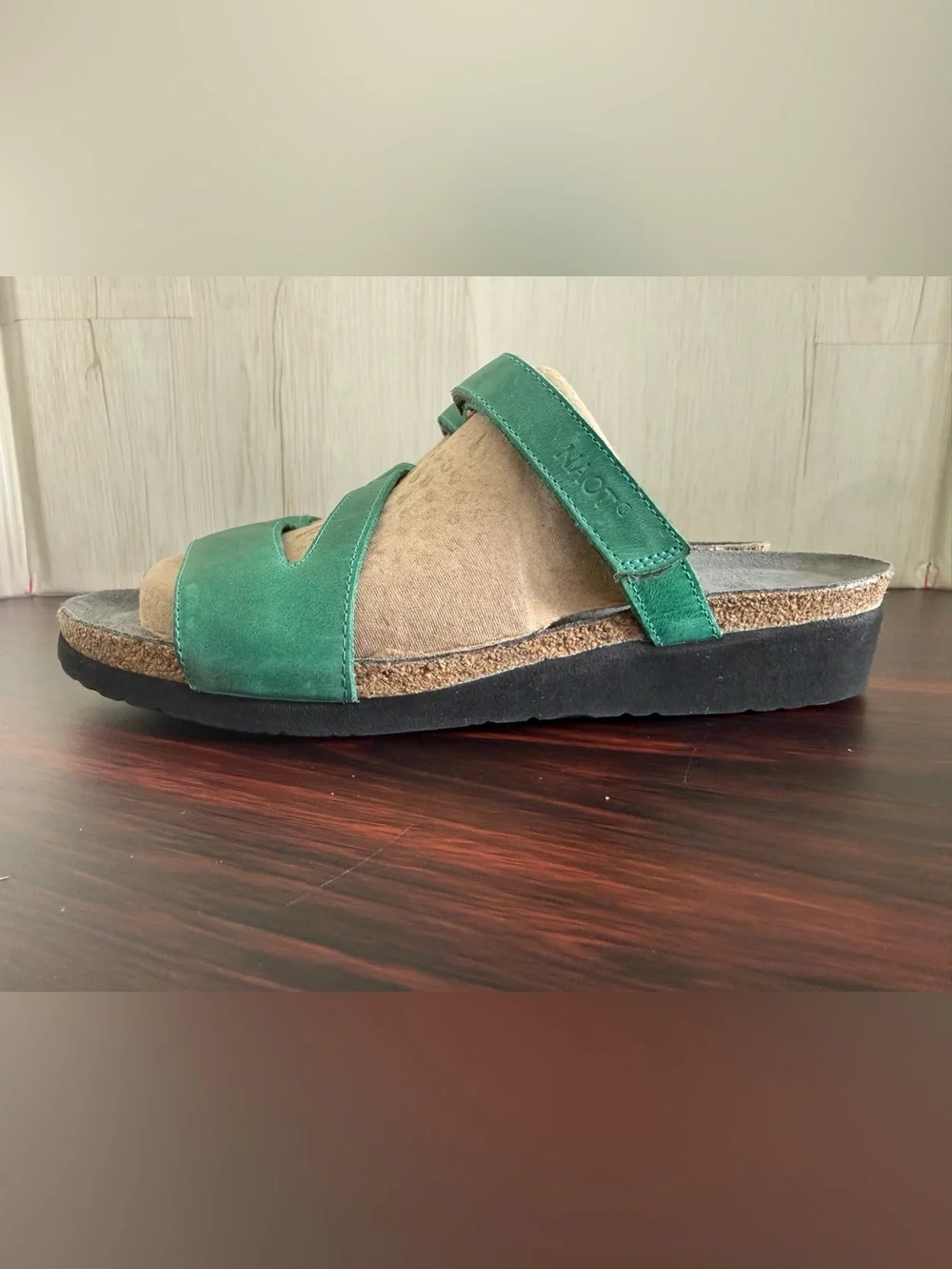 Naot Gabriela Slide Sandal Size 40/9 Women’s Green Good Condition Lightweight - Picture 5 of 12